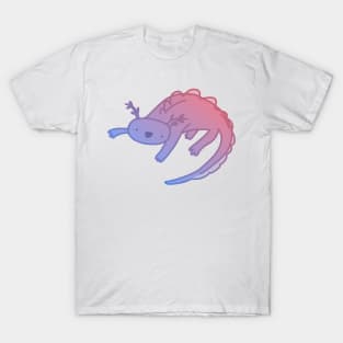 Purple Gradient Axolotl T-Shirt